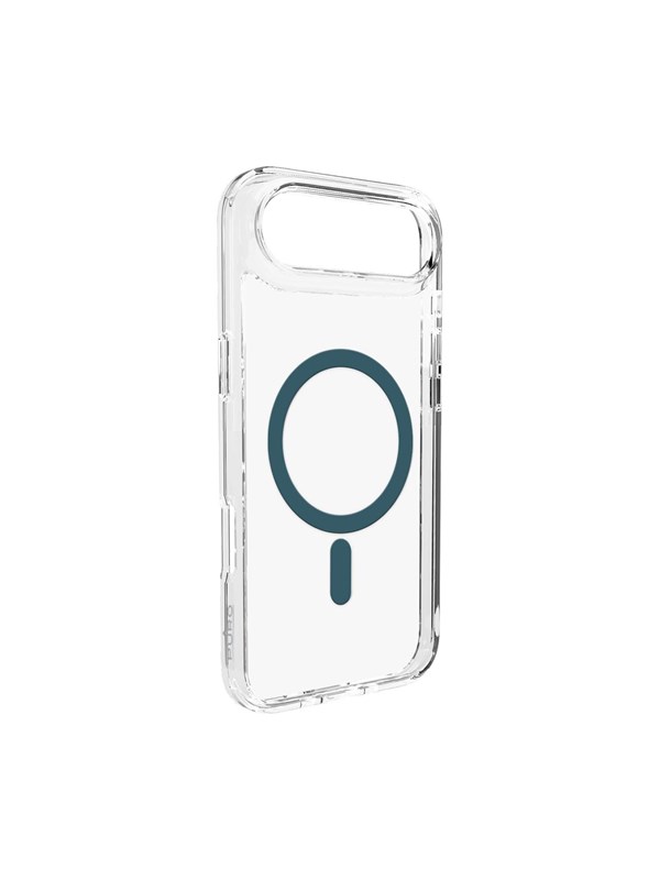 Puro Lite Mag TPU+PC Case Compatible with MagSafe for iPhone 17 Air - Transparent with Turquoise Ring
