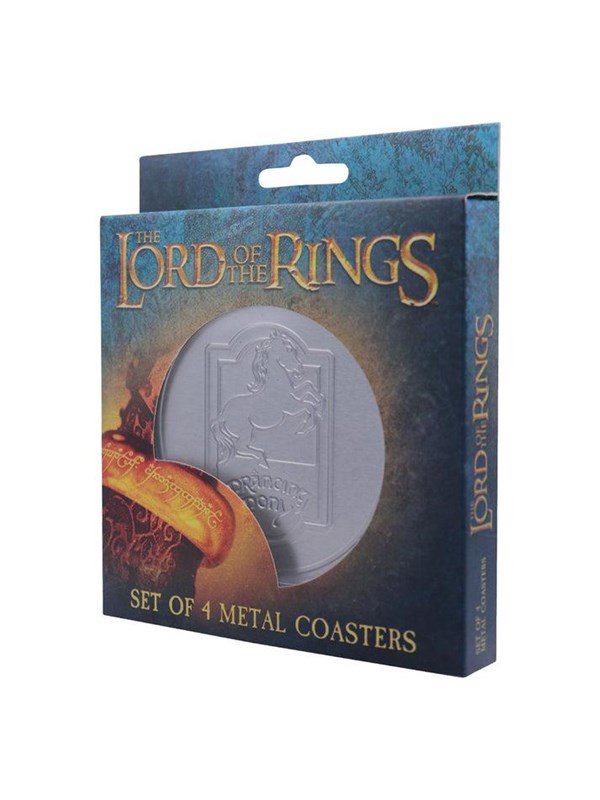 FaNaTtik - The Lord of the Rings Set of 4 Embossed Metal Coasters - Karusell