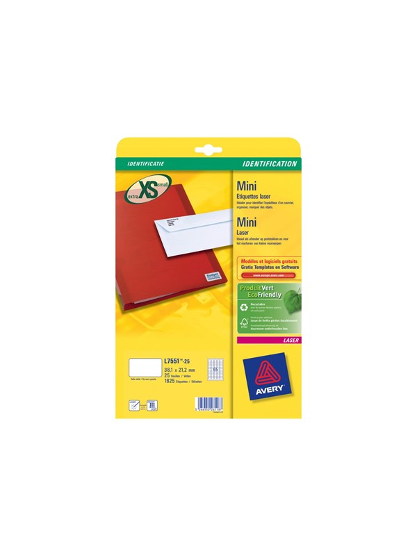 Avery - labels - 1625 pcs. - 21.2 x 38.1 mm
