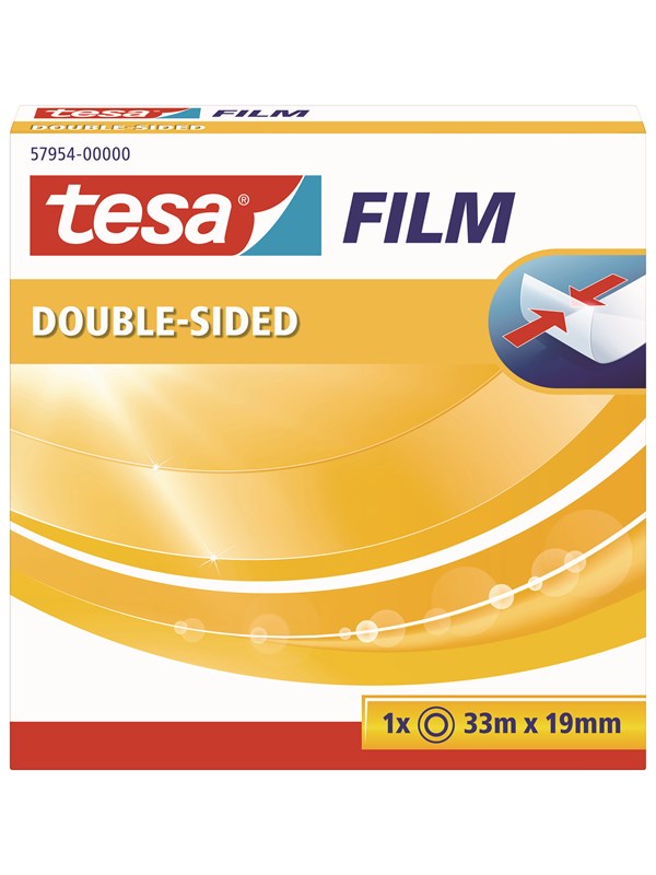 tesa film double-sided tape 33m x 19mm Transparent