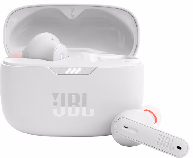 JBL Tune 230 helt trådløse in-ear hodetelefoner (hvit)