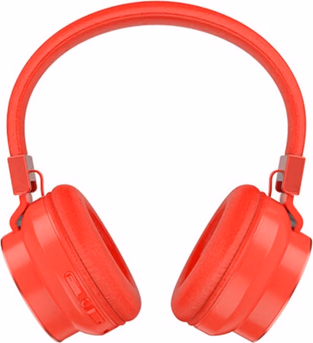 AZEADA Trådløse Hodetelefoner Over-Ear Bluetooth-kompatible 5.0 HiFi-Hodesett - Rød