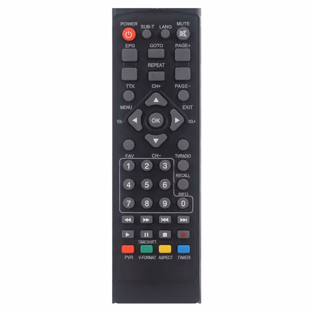 DVB - T2 Set - Top Box Fjernkontroll Erstatning HDTV Smart TV - boks
