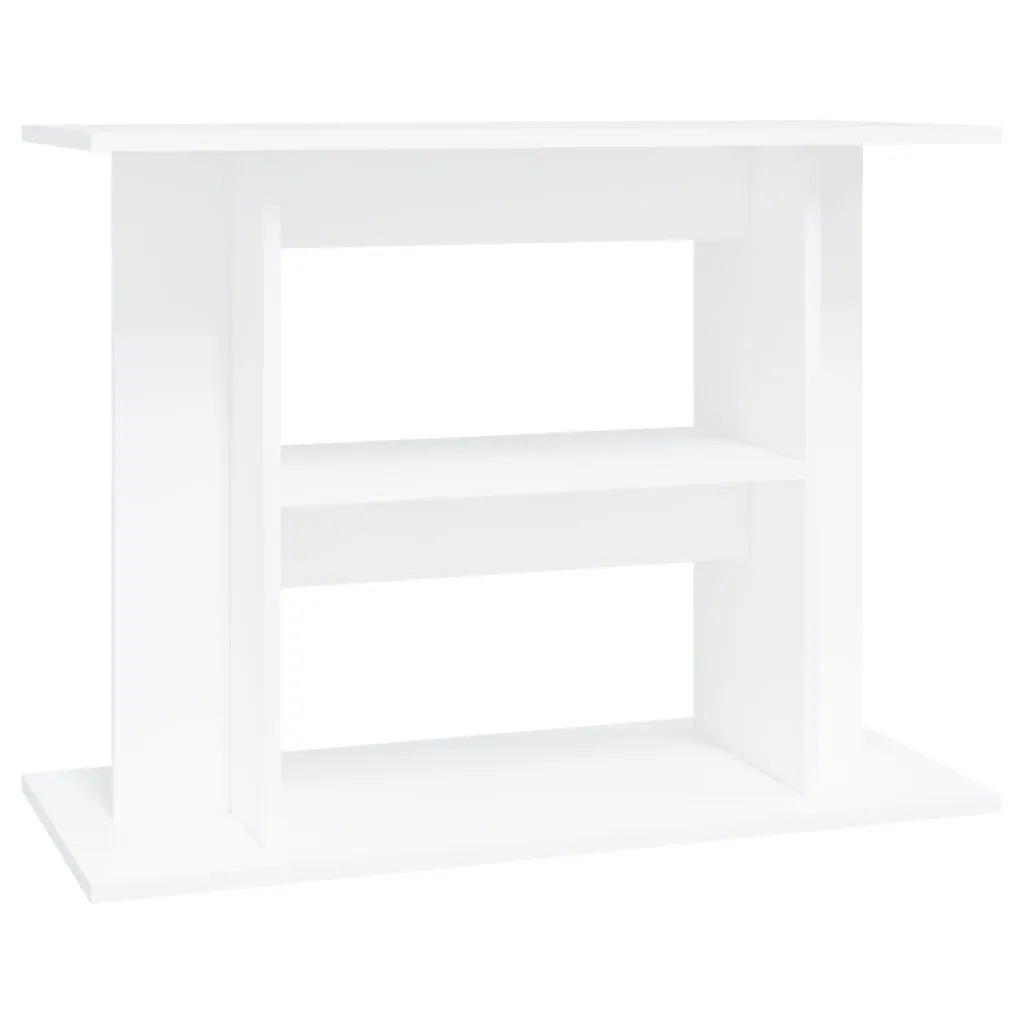 vidaXL Akvariumstativ hvit 80x35x60 cm konstruert tre