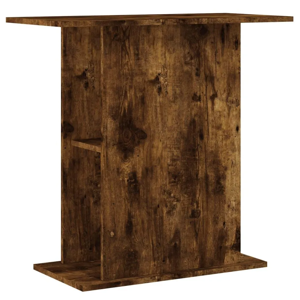 vidaXL Akvariumstativ røkt eik 75x36x72,5 cm konstruert tre