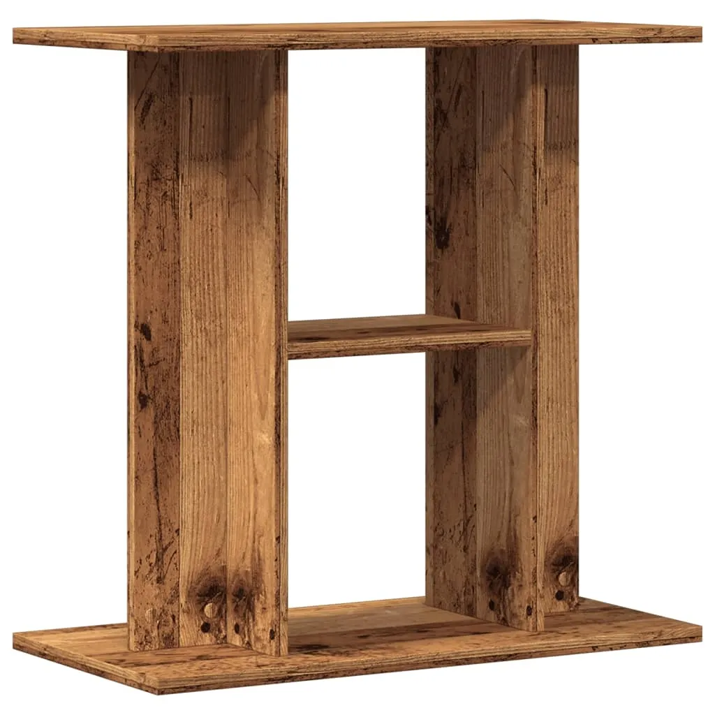 vidaXL Akvariestativ gammelt tre 60x30x60 cm konstruert tre