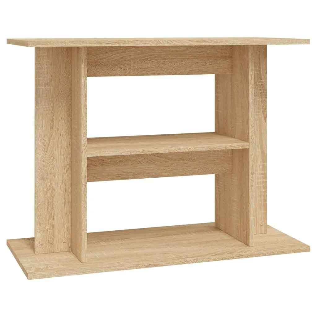 vidaXL Akvariumstativ sonoma eik 80x35x60 cm konstruert tre