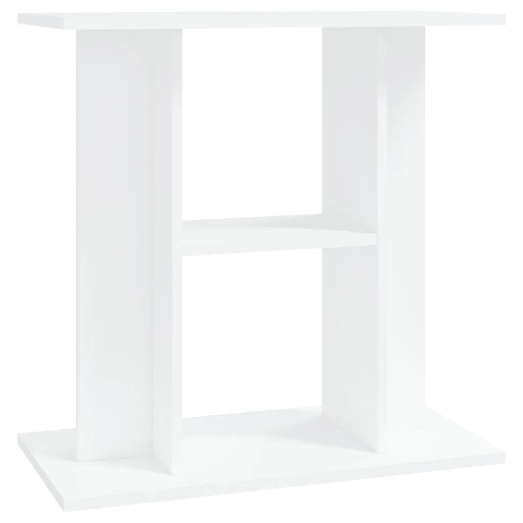 vidaXL Akvariumstativ hvit 60x30x60 cm konstruert tre