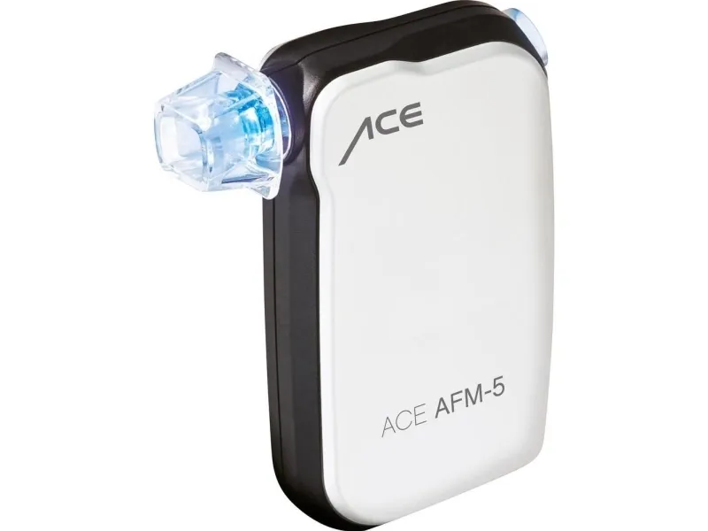 ACE AFM-5 promillemåler hvit 0 til 4 ‰, visning via smartphone
