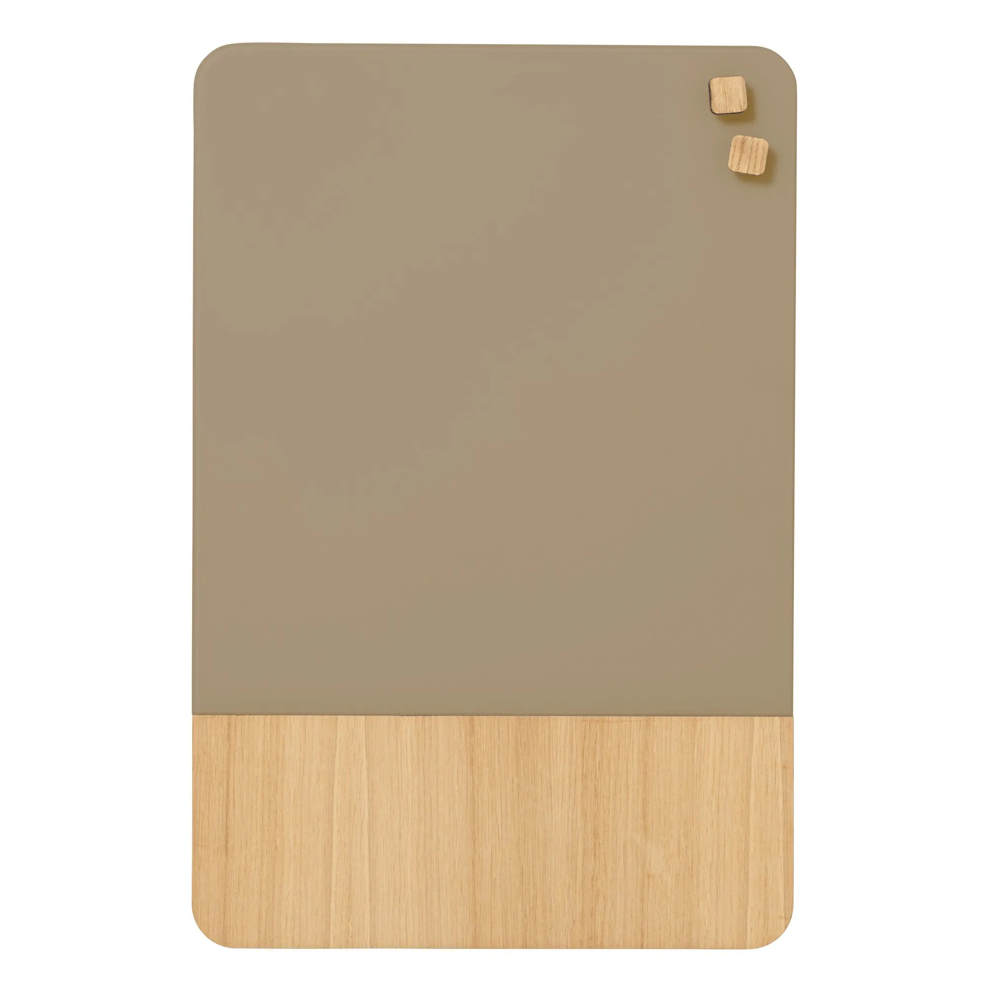 Magnetisk NAGA glasstavle 40x60 cm beige/eikefiner