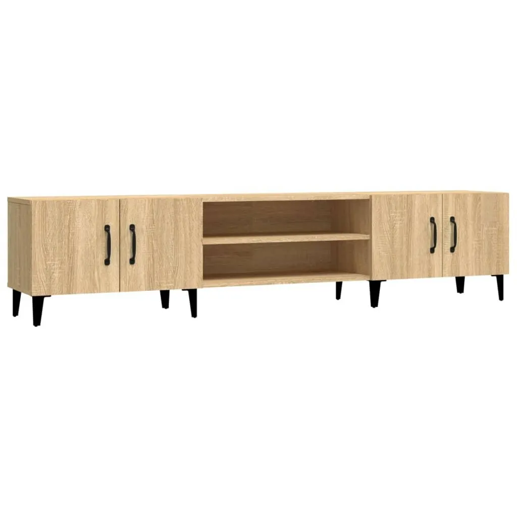 vidaXL TV-benk sonoma eik 180x31,5x40 cm konstruert tre