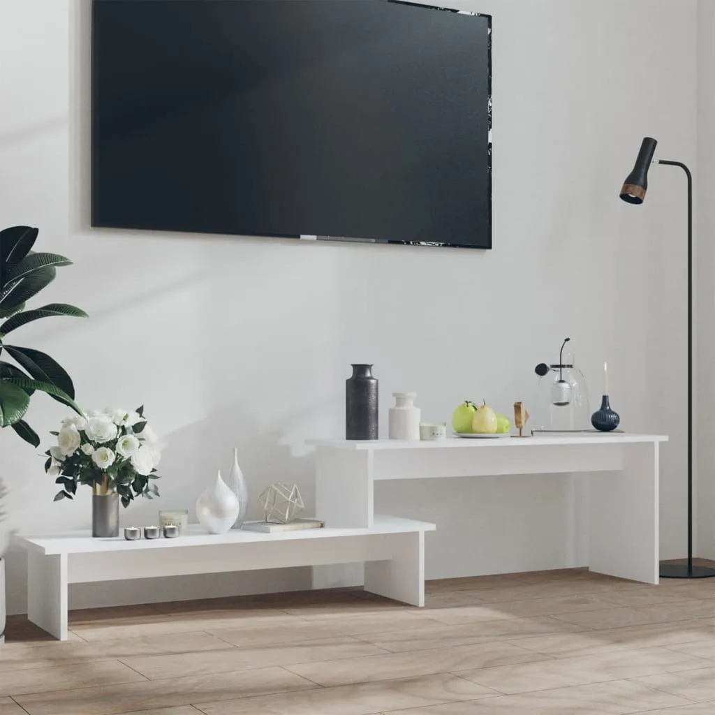 vidaXL TV-benk hvit 180x30x43 cm sponplate