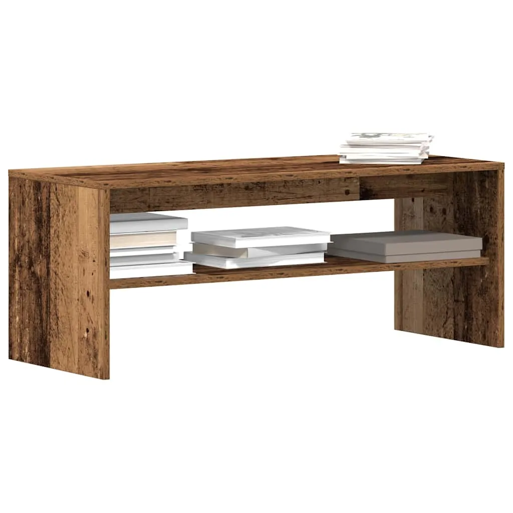 vidaXL TV-benk gammelt tre 100x40x40 cm konstruert tre