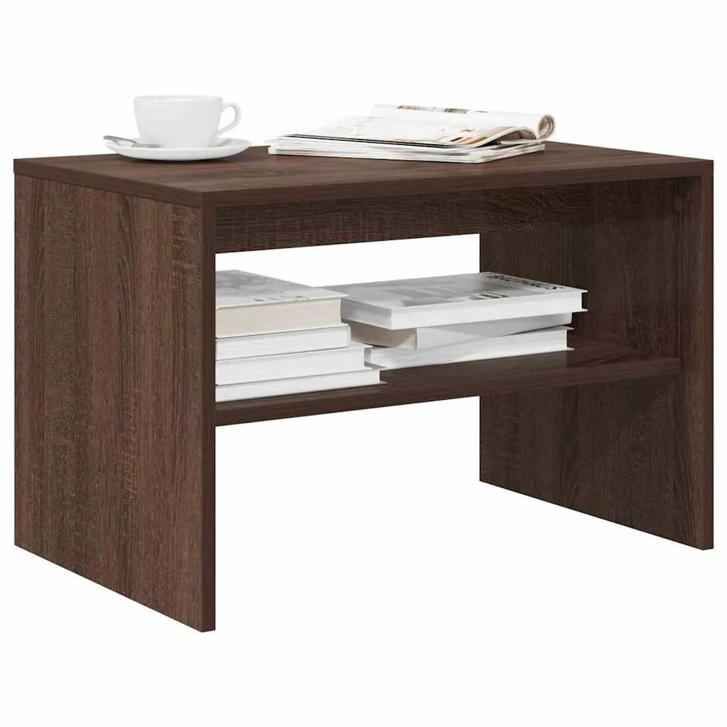 vidaXL TV-benk brun eik 60x40x40 cm konstruert tre