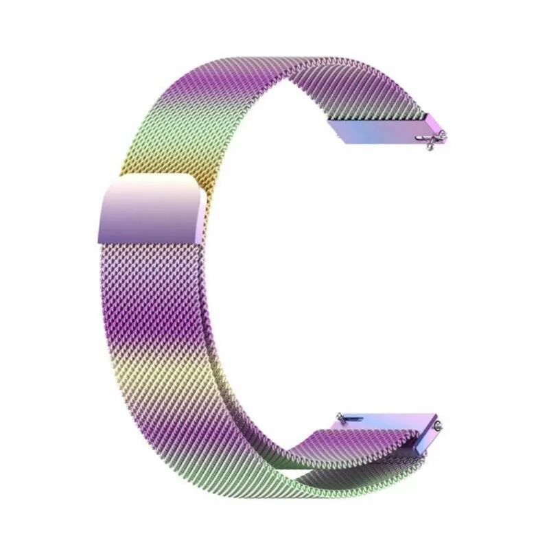 Milanese klokkereim til Garmin Vivoactive 6 - Rainbow