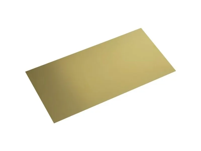 Messingplate (L x B) 400 mm x 200 mm, 1 mm, 1 stk