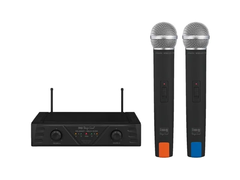 TXS-812SET trådløst 2-kanals mikrofonsystem, 863.80/864.20 MHz (inkl. 2 sendere & 1 mottaker)