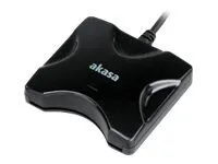 Akasa AK-CR-03BKV2 - SMART-kortleser - USB 2.0 - svart