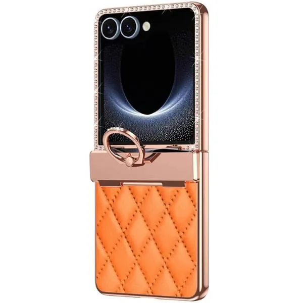 Rhombus Bling deksel Samsung Galaxy Z Flip 7 - Hermes Orange