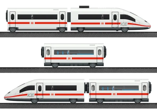 Märklin ICE 3, Jernbane- og togmodell, HO (1:87), Gutt/Jente, 5 stykker, Rød, Hvit, Modelljernbane/tog