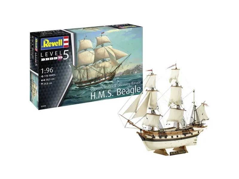 Revell modellbyggesett – H.M.S. Beagle (05458)