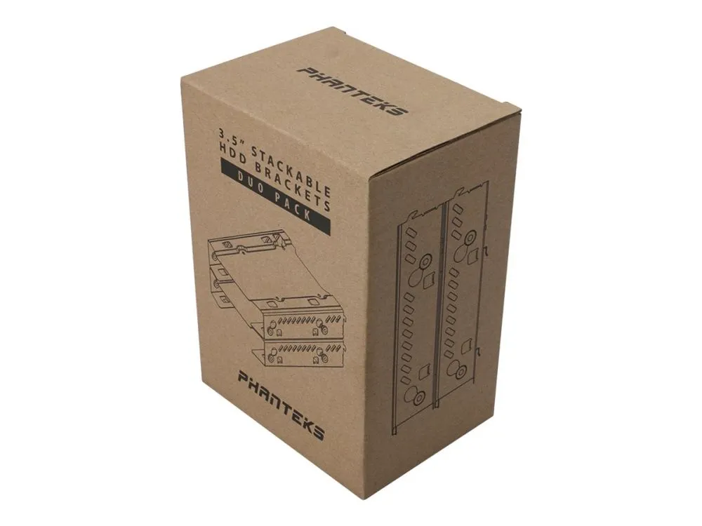 Phanteks PH-HDDKT_03 - Harddiskbrakett - kapasitet: 1 harddiskstasjon (2,5"), 1 harddiskstasjon (3,5") (en pakke 2)