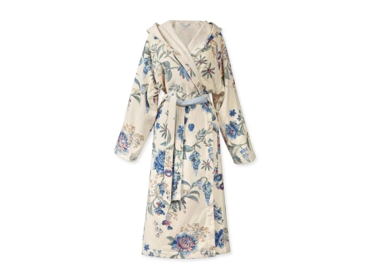 PIP Studio Secret Garden Bathrobe WhiteBlue S