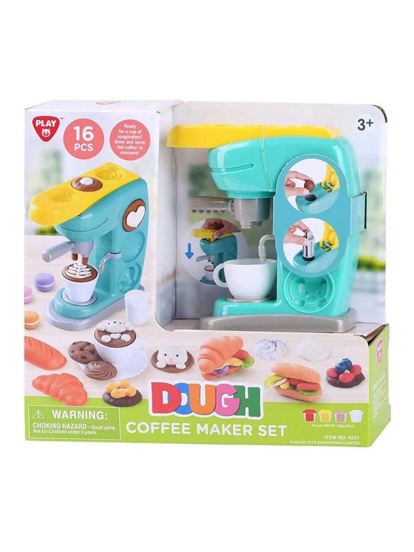 Playgo Coffee Maker Clay Set - 4 Clay Pots