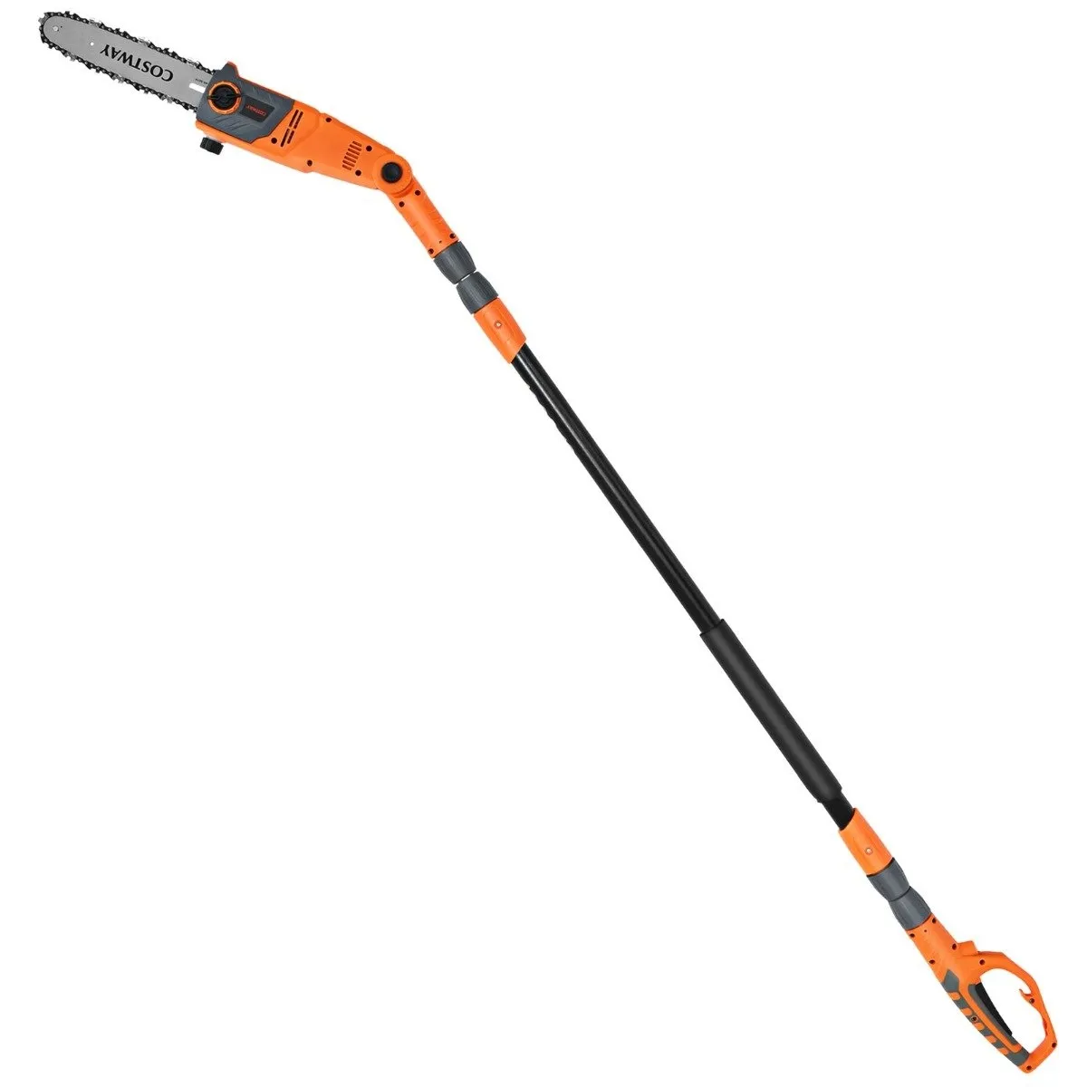 Elektrisk stangsag, Justerbar 212-286 cm, Flervinklet hode