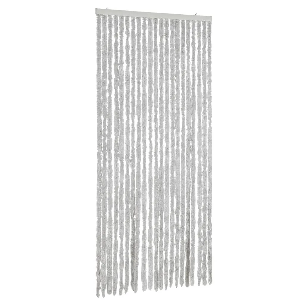 vidaXL Fluegardin grå 100x200 cm chenille