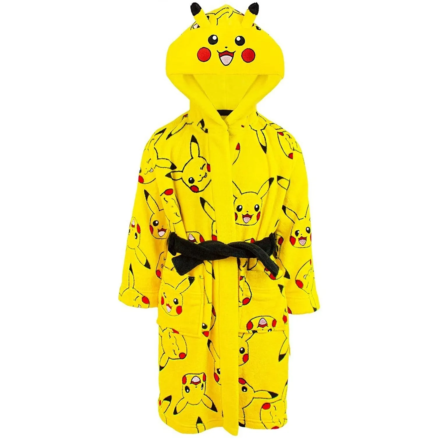 Pokemon Childrens/Kids Pikachu Faces Dressing Gown