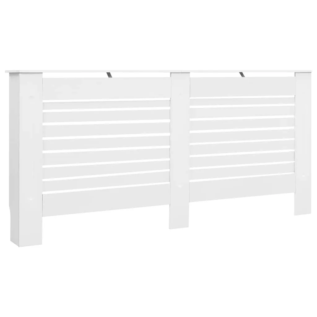 vidaXL Radiatordeksel hvit 172x19x81,5 cm MDF