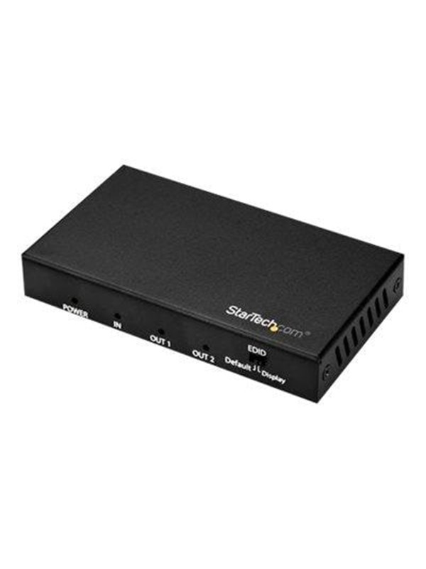 StarTech.com 2 Port HDMI Splitter - 4K 60Hz - 1x2 Way HDMI 2.0 Splitter - video/audio splitter - 2 ports