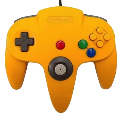 Nintendo 64 Controller - Yellow - Original Used (BRUKT VARE)