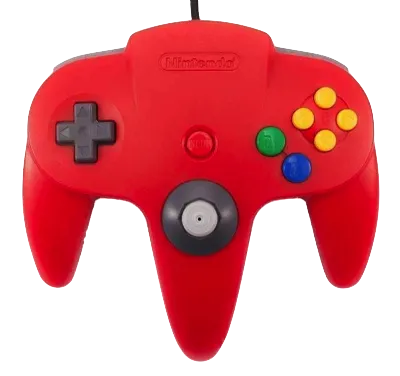 Nintendo 64 Controller - Red - Used Original (BRUKT VARE)