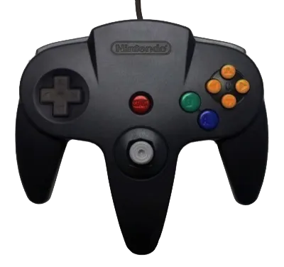 Nintendo 64 Controller - Black - Original Used (BRUKT VARE)