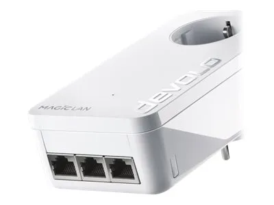 Devolo Magic 2 LAN trippel, 2400 Mbit/s, IEEE 802.1p, IEEE 802.3, IEEE 802.3ab, IEEE 802.3u, IEEE 802.3x, Type F, Gigabit Ethernet, 10.100,1000 Mbi...