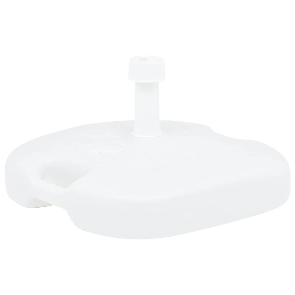 vidaXL Parasollfot sand/vann 16 L hvit plast
