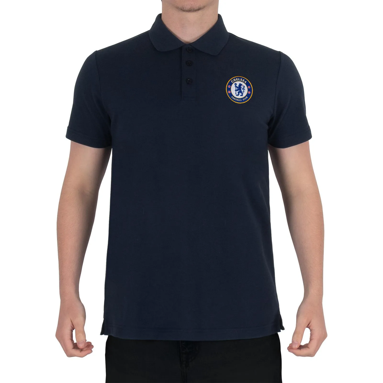 Chelsea FC Mens Crest Polo Shirt