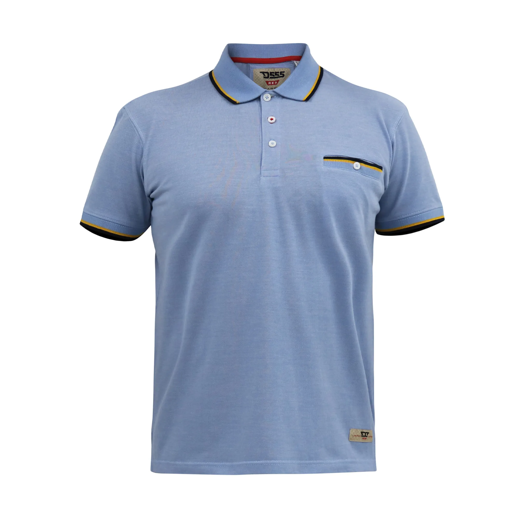 Duke Mens D555 Talbot Pique Jacquard Kingsize Polo Shirt