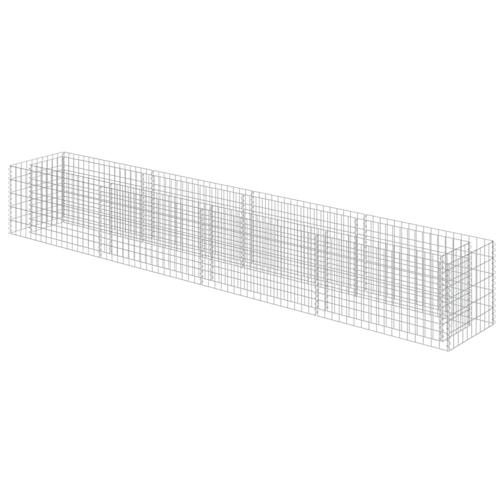 vidaXL Gabion høybed galvanisert stål 360x50x50 cm