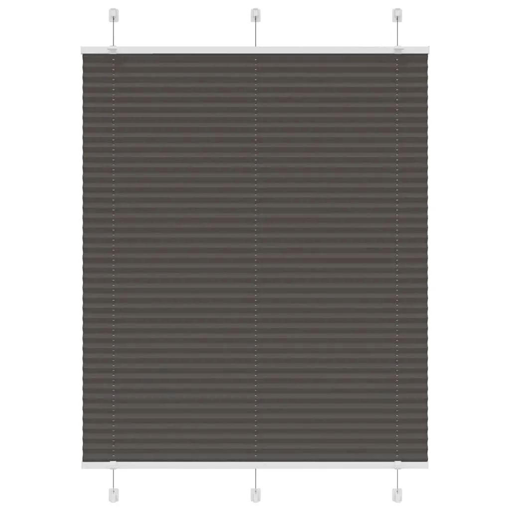 vidaXL plisségardin sort 105x100 cm Stoff Bredde 104,4 cm Polyester