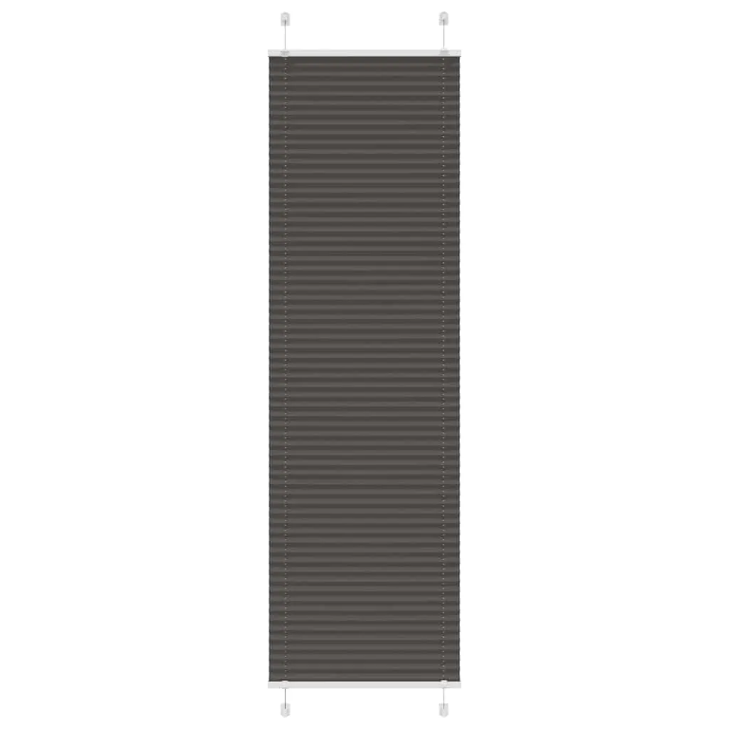vidaXL plisségardin sort 60x200 cm Stoff Bredde 59,4 cm Polyester