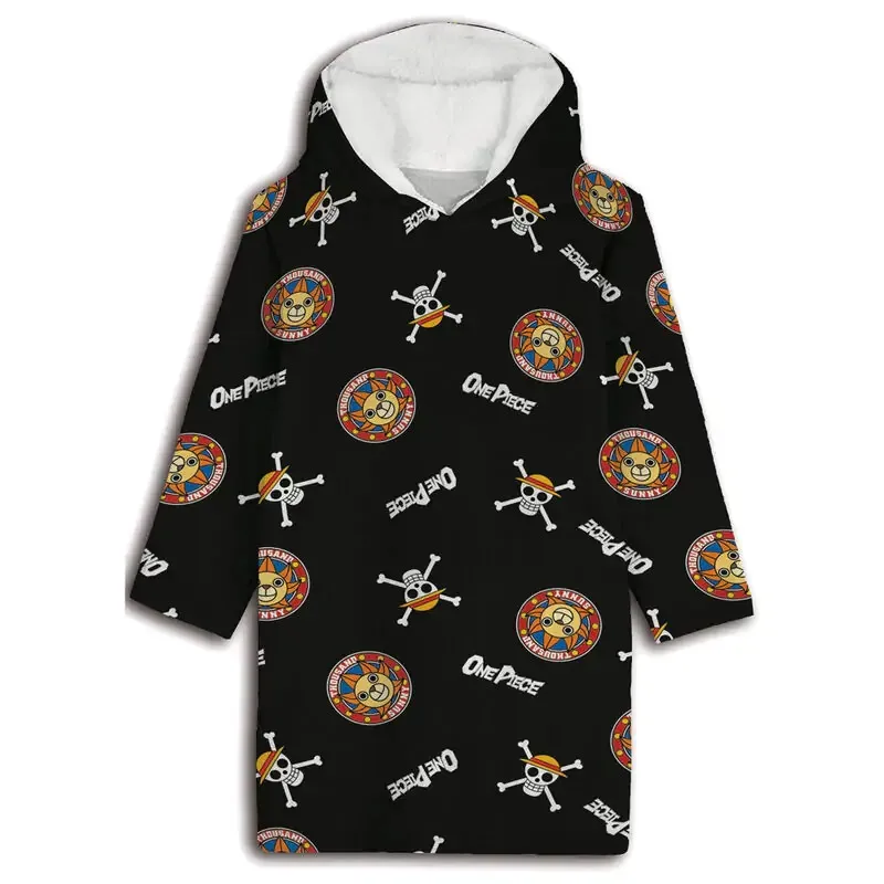 One Piece Thousand Sunny fleecepledd i poncho-stil - Myk og koselig pledd