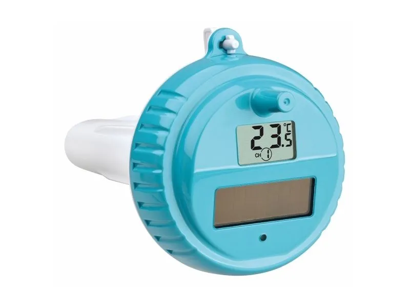 TFA-Dostmann 30.3216.20, Termometer, Turkis, Plast, Basseng på bakken, Innebygd basseng, Oppblåsbart basseng, Rund, Digitalt