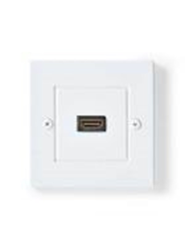Nedis HDMI Wall Box | 4K@60Hz | HDMI™ Output | Black | 18 Gbps | Gold Plated