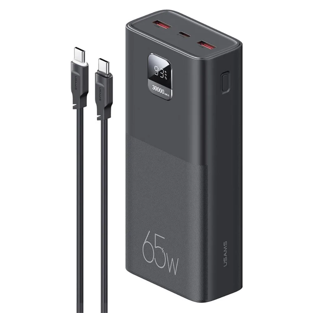 USAMS Powerbank 30000mAh hurtiglading 65w PD
