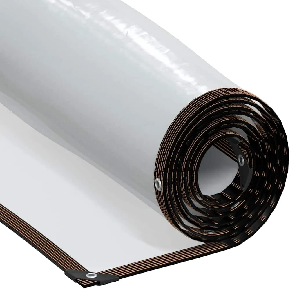 vidaXL Klar presenning med maljer 2x5 m polyetylen