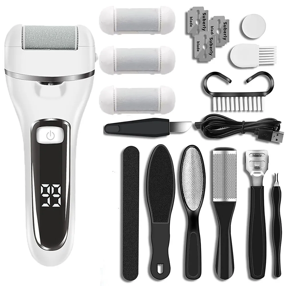 Elektrisk fotsliper Foot Callus Remover Pedikyrverktøy Fotpleie