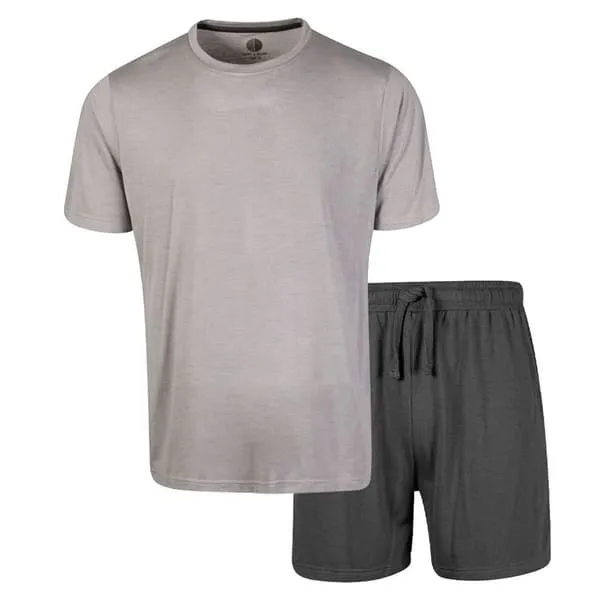 Light And Shade Mens Crew Neck Short Pyjama Set